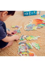 DJECO Giant Floor Puzzle Leon the Dragon - 58 Pieces