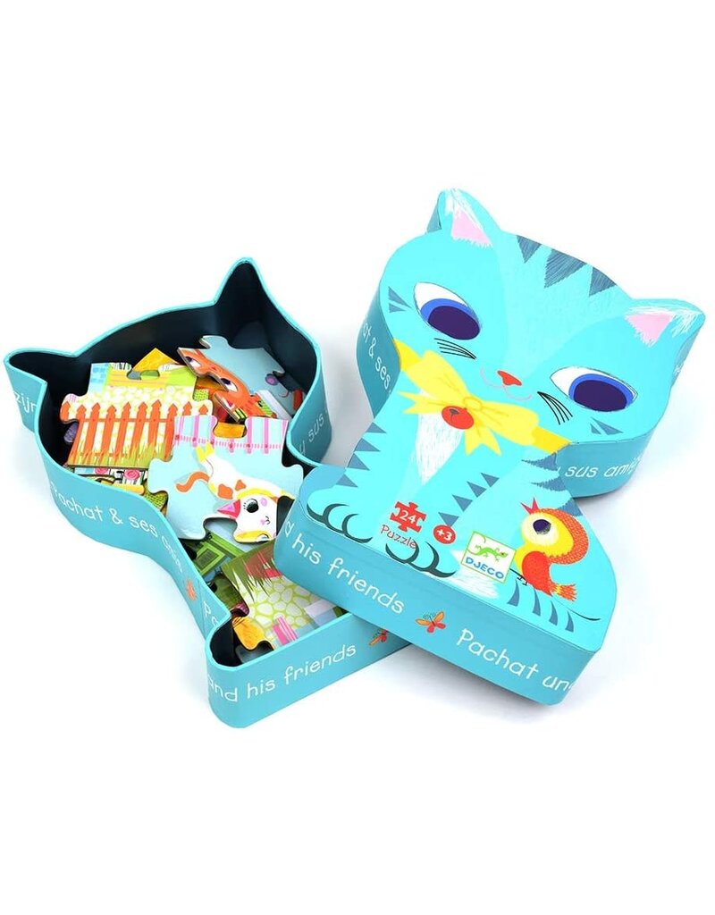 DJECO Puzzle Silhouette Pachat and His Friends - 24 Pieces