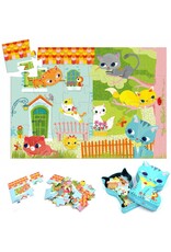 DJECO Puzzle Silhouette Pachat and His Friends - 24 Pieces