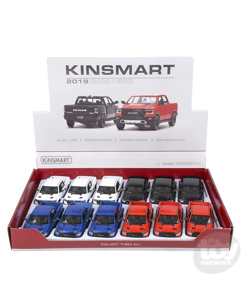 Rhode Island Novelty Die-cast Pull Back 2019 Dodge Ram 1500 Pick-Up (5") ( Sold Individually; Colors Vary)