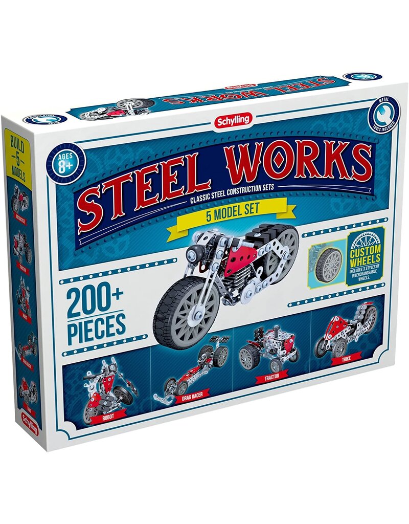 Schylling Steel Works - 5 Model Set