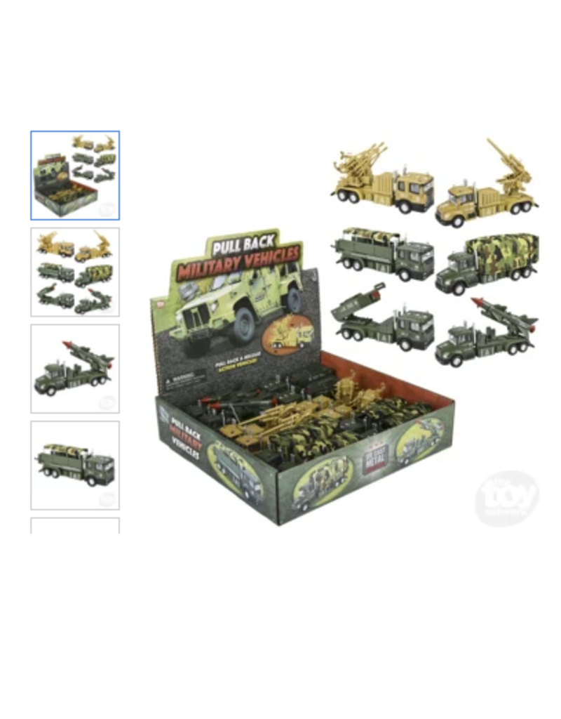 The toy network Die-cast Pull Back Military Vehicles (Assorted; Sold Individually)