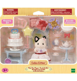 Epoch Calico Critters Party Time Playset - Tuxedo Cat Girl