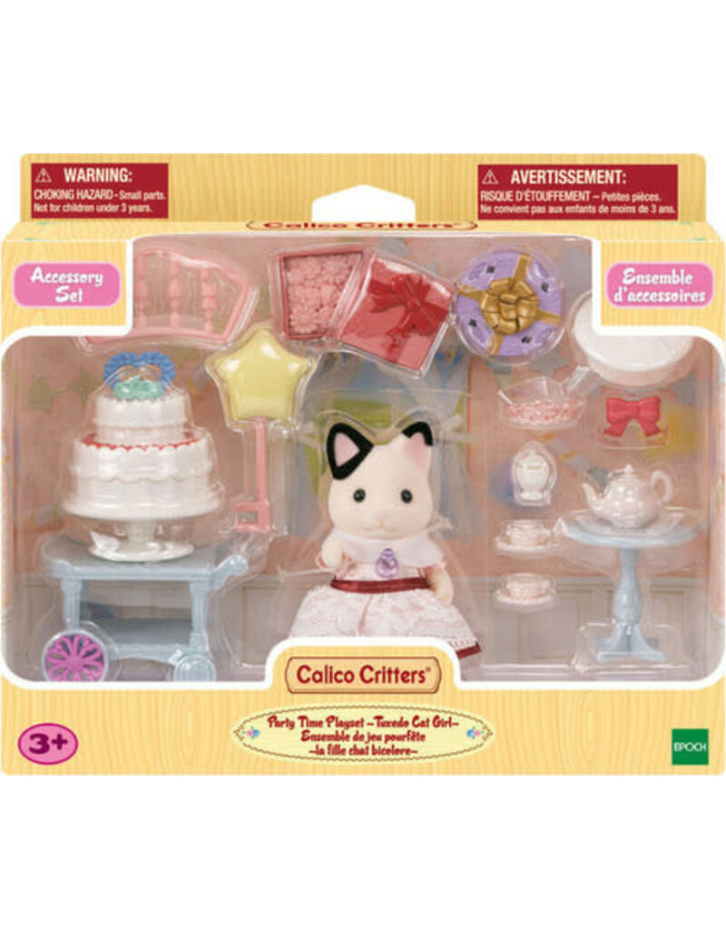 Epoch Calico Critters Party Time Playset - Tuxedo Cat Girl