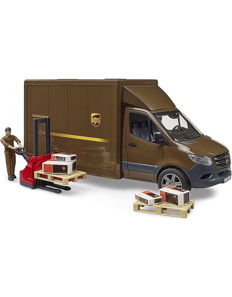 Bruder Bruder MB Sprinter UPS Truck with Driver and Pallet Jack