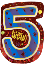 Playhouse Card - Happy Birthday 5th Birthday Card Foil