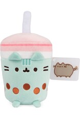Gund Plush Boba Tea Sip Cat Cup (Pink and Green; 8")