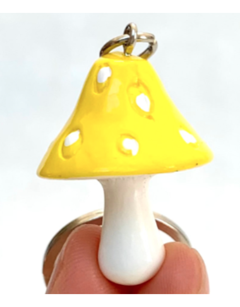 BC Mini Novelty Mushroom Key Ring (Assorted Colors)