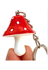 BC Mini Novelty Mushroom Key Ring (Assorted Colors)