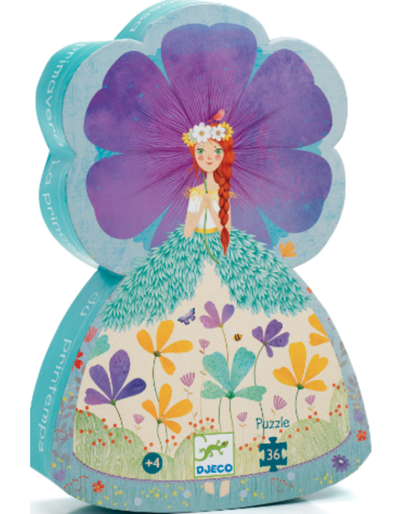 DJECO Puzzle Silhouette The Princess of Spring  - 36 pcs