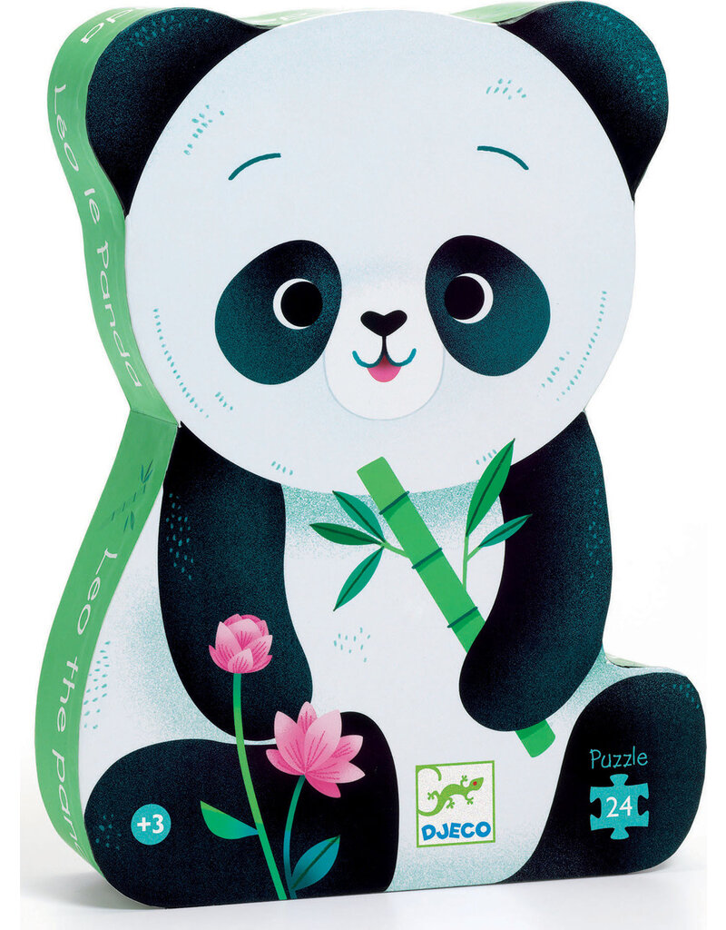 DJECO Puzzle Silhouette Leo The Panda - 24 pcs