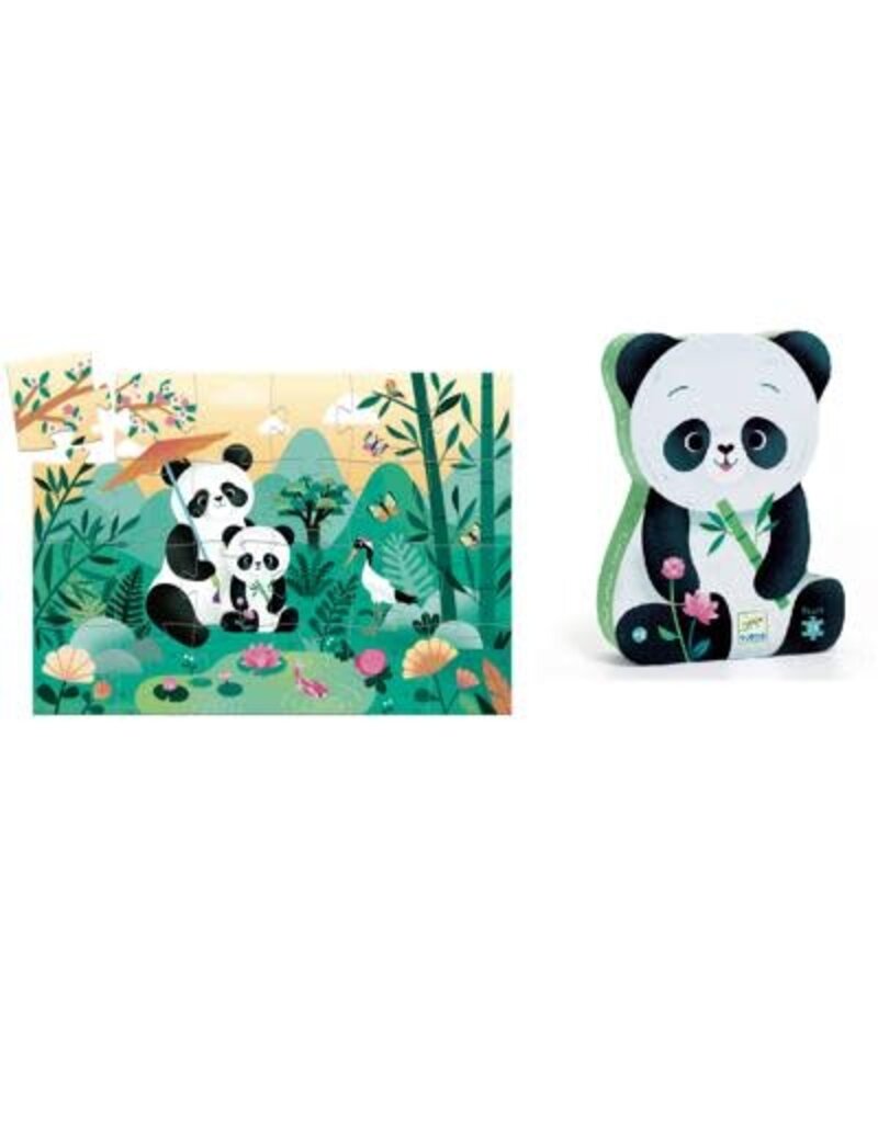 DJECO Puzzle Silhouette Leo The Panda - 24 pcs