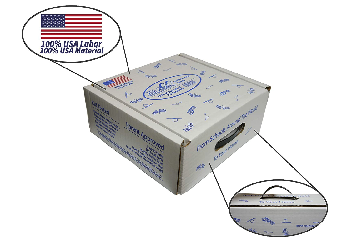 Blu Track - Performance Series 18 ft. of Two-laned Toy Racetrack