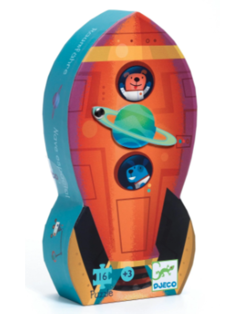 DJECO Puzzle Silhouette Spaceship - 16 Pieces