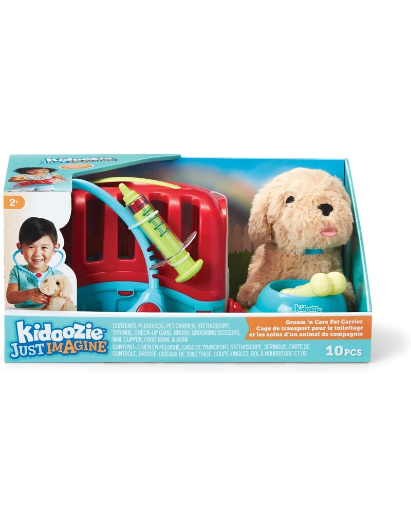 Kidoozie Pretend Play Groom 'n Care Pet Carrier