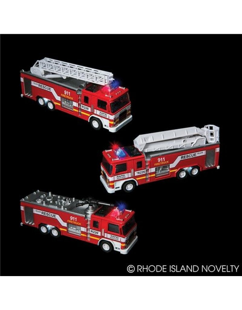 The toy network Die-cast Pull Back Light and Sound Fire Engine (7"; Assorted; Sold Individually)