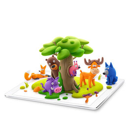 Fat Brain Toys Craft Kit Hey Clay - Forest Animals