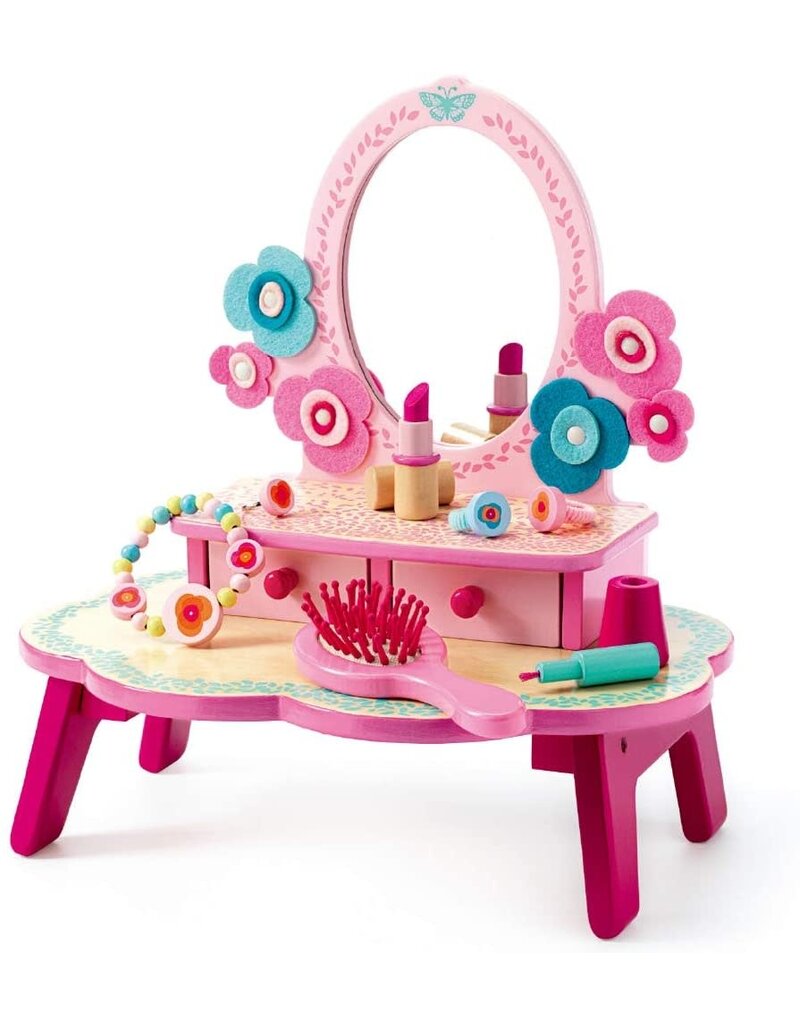 DJECO Pretend Play Flora Dressing Table