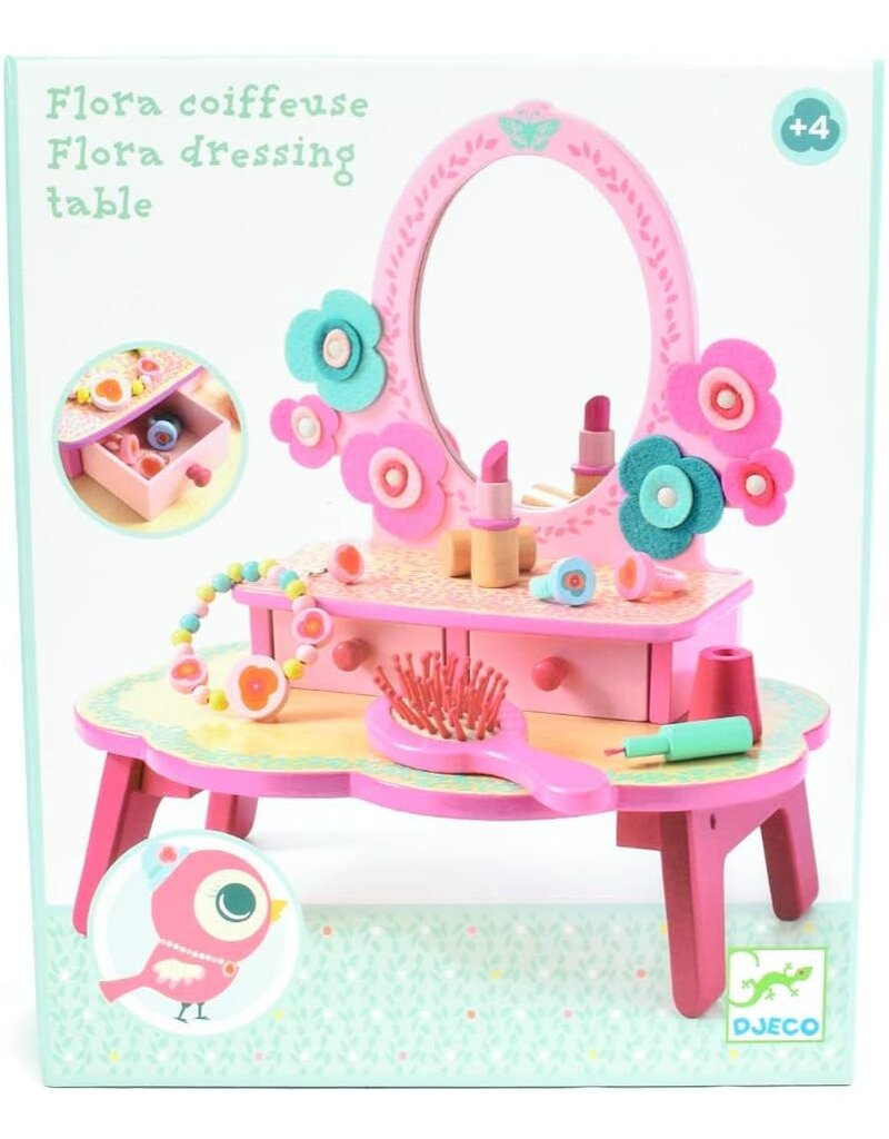 DJECO Pretend Play Flora Dressing Table