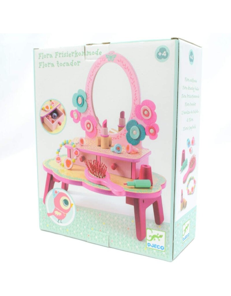 DJECO Pretend Play Flora Dressing Table