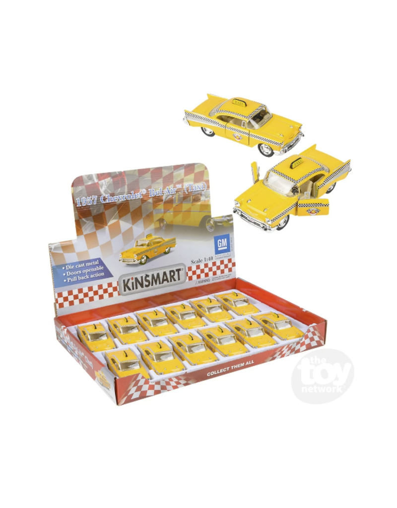 The toy network Die-cast Pullback Chevrolet Bel Air Taxi (5"; Assorted; Sold Individually)