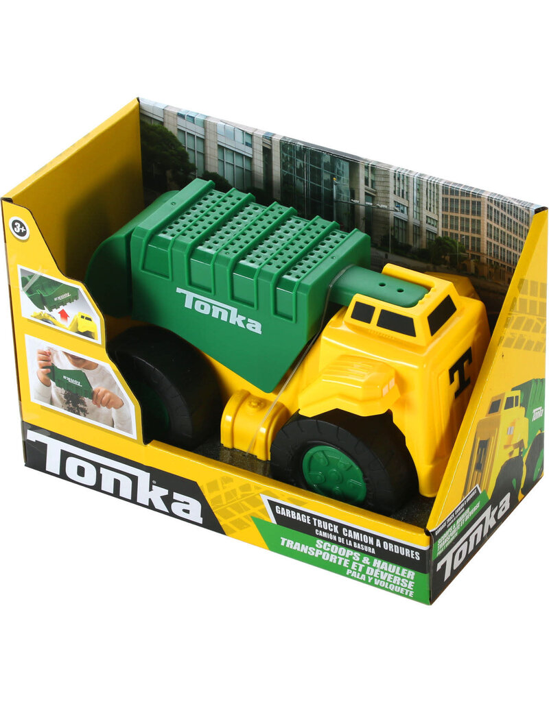 Schylling Toys Tonka Garbage Truck-Green and Yellow