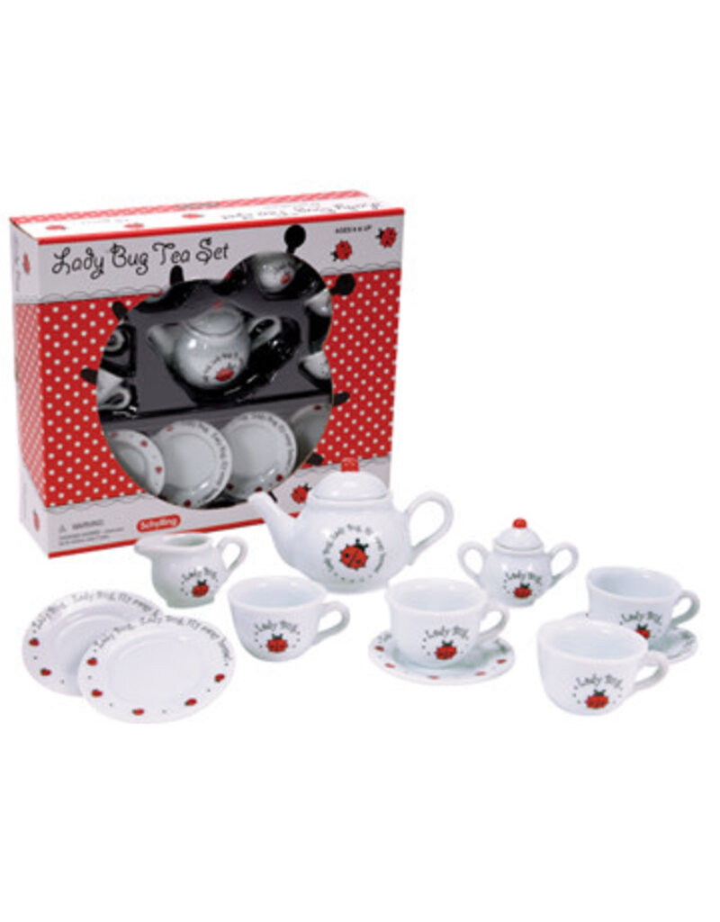 Schylling Pretend Play Food Ladybug Tea set