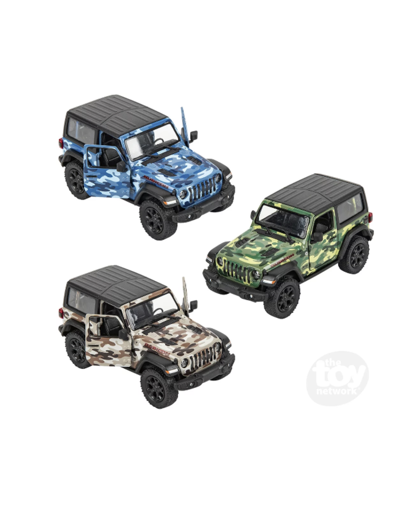 The toy network Die-cast 2018 Jeep Wrangler Camo Hard Top (5"; Colors Vary; Sold Individually)