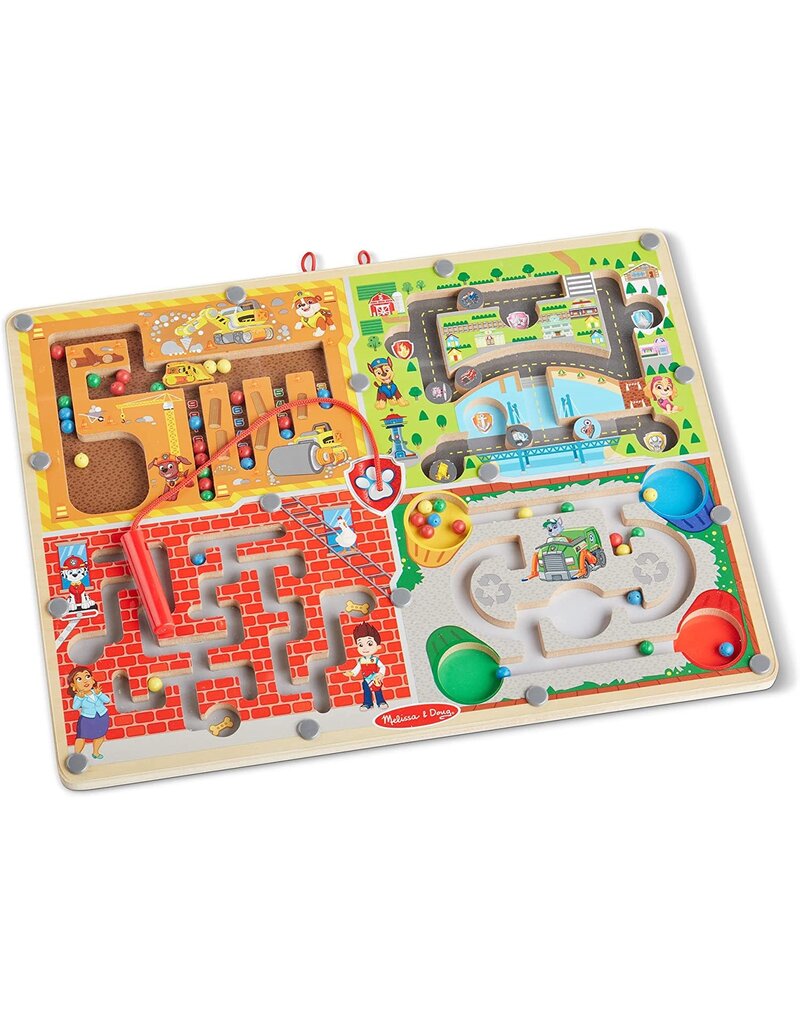 Melissa & Doug Wooden Paw Patrol 2 Magnetic Wand Maze Board