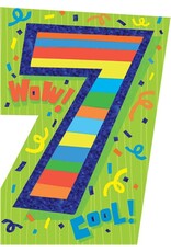 Playhouse Card - Happy Birthday 7th Birthday Card Foil