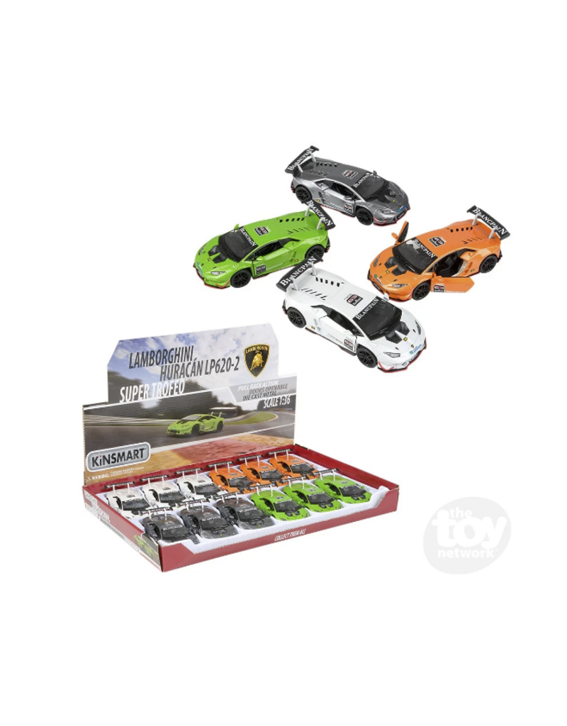 The toy network Die-cast Lamborghini Huracan Super Trofeo (Colors Vary; Sold Individually)