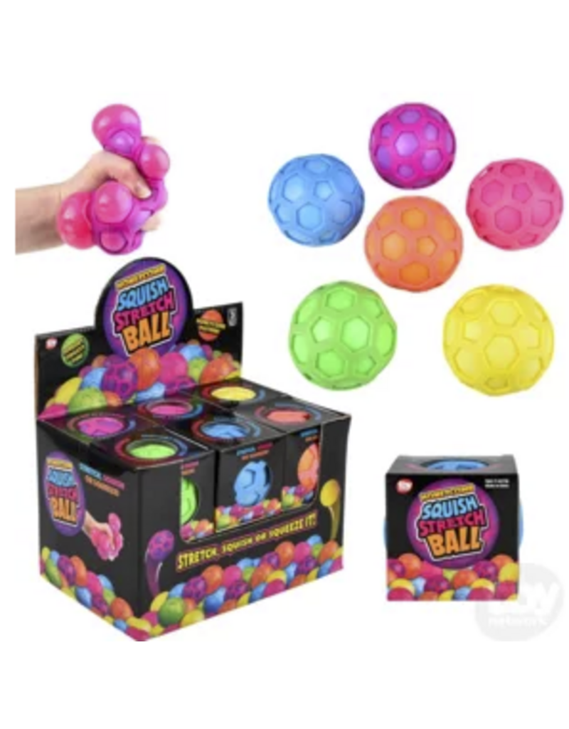 Rhode Island Novelty Novelty Ball Honeycomb Squish & Stretch (Colors Vary; Sold Individually)