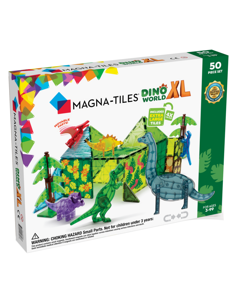 Magnatiles Magnetic Magna-Tiles Dino World XL (50 Piece Set)