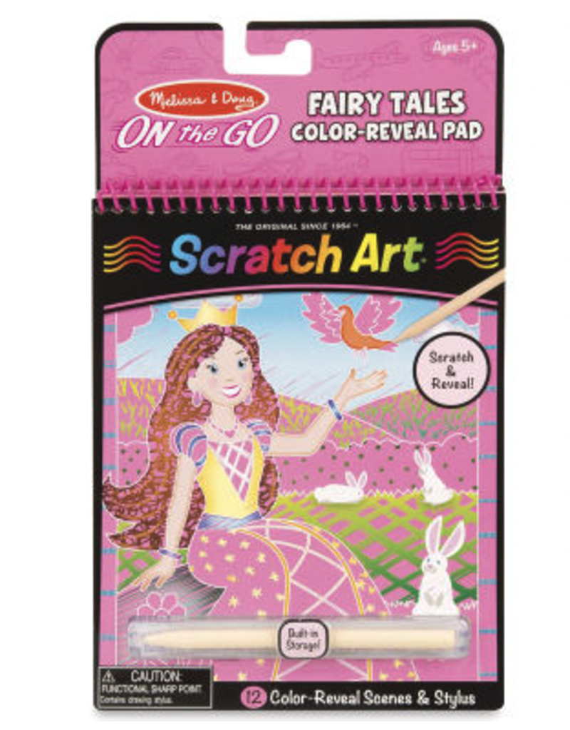 Melissa & Doug Art Supplies On-the-Go Scratch Art - Fairy Tails