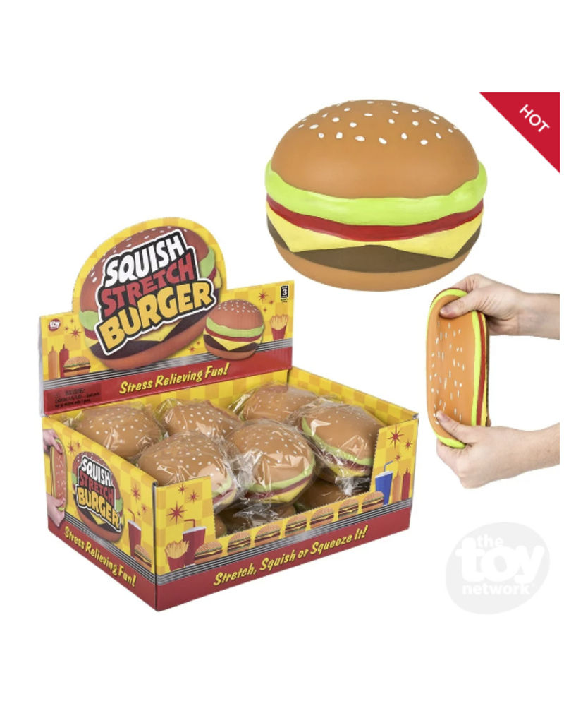 The toy network Novelty Squish And Stretch Hamburger