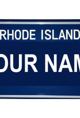 Voorco Designs RI Mini License Plate 4" x 2.25" - Emilia
