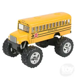The toy network Die-cast Pullback School Bus Monster Truck (5")