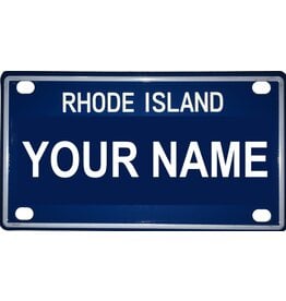 Voorco Designs RI Mini License Plate 4" x 2.25" - Penelope