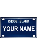 Voorco Designs RI Mini License Plate 4" x 2.25" - Rowan