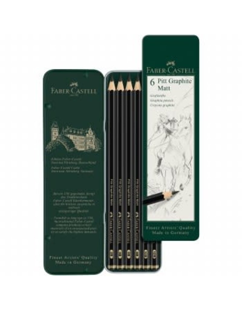 Faber-Castell Faber-Castell Pitt Graphite Matt Pencils ( Pack of 6)