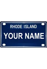 Voorco Designs RI Mini License Plate 4" x 2.25" - Isabelle