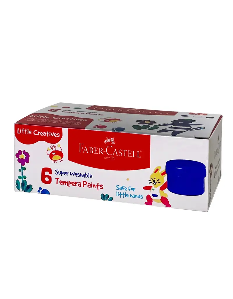 Faber-Castell Art Supplies 6 Super Washable Tempera Paints