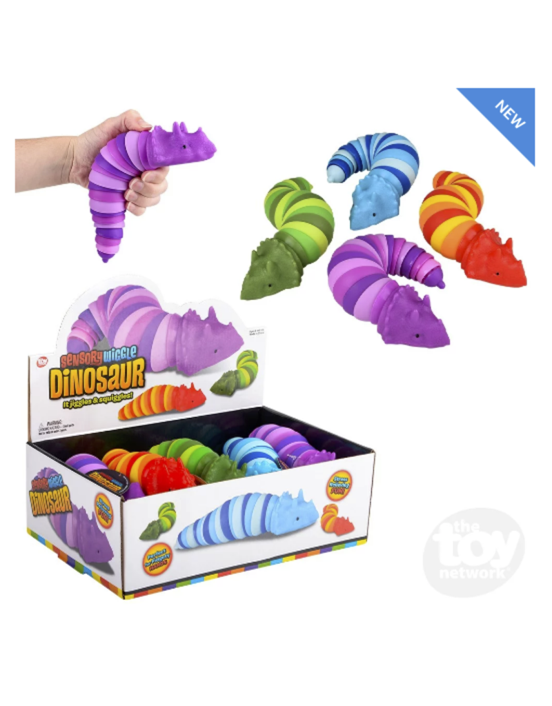The toy network Novelty Sensory Wiggle Dinosaur (Colors Vary; Sold Individually)