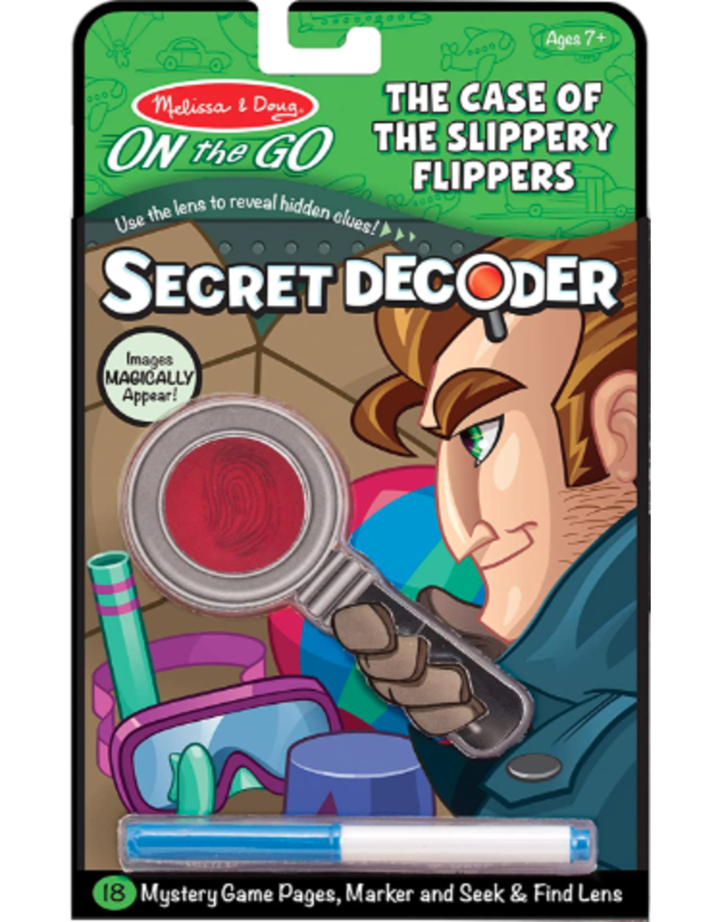 Melissa & Doug On-the-Go Secret Decoder Activity Book: The Case of The Slippery Flippers