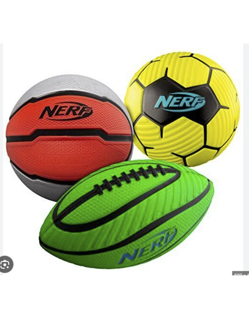 Franklin Sports Outdoor Nerf Mini Foam Ball Set (3 Pack)