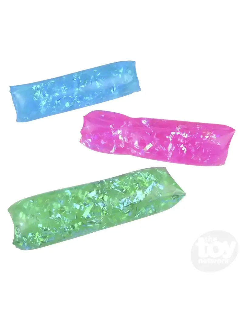 Rhode Island Novelty Fidget Water Wiggler/Snake - Jumbo Sparkle (8"; Sold Individually; Assorted Colors)