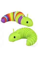 Rhode Island Novelty Fidget Sensory Wiggle Caterpillar (7.5"; Colors Vary; Sold Individually)
