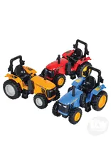 The toy network Die-cast Pull Back Farm Tractor (4"; Colors Vary; Sold individually)