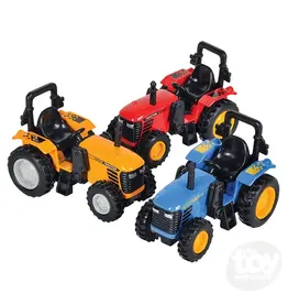 The toy network Die-cast Pull Back Farm Tractor (4"; Colors Vary; Sold individually)