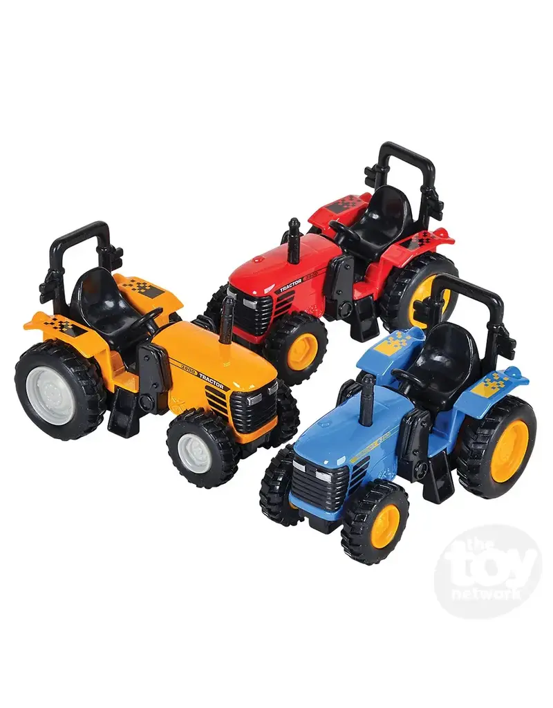 The toy network Die-cast Pull Back Farm Tractor (4"; Colors Vary; Sold individually)